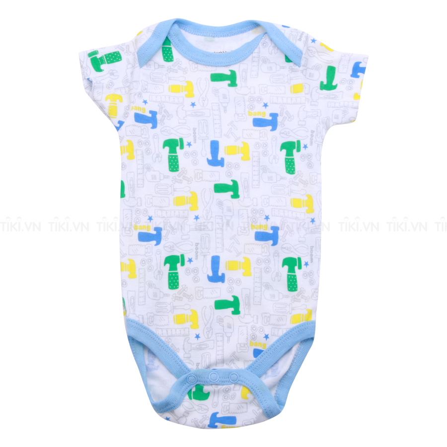 Set 5 Bodysuit Tay Ngắn Cho Bé Trai ( Màu Ngẫu Nhiên ) (Size