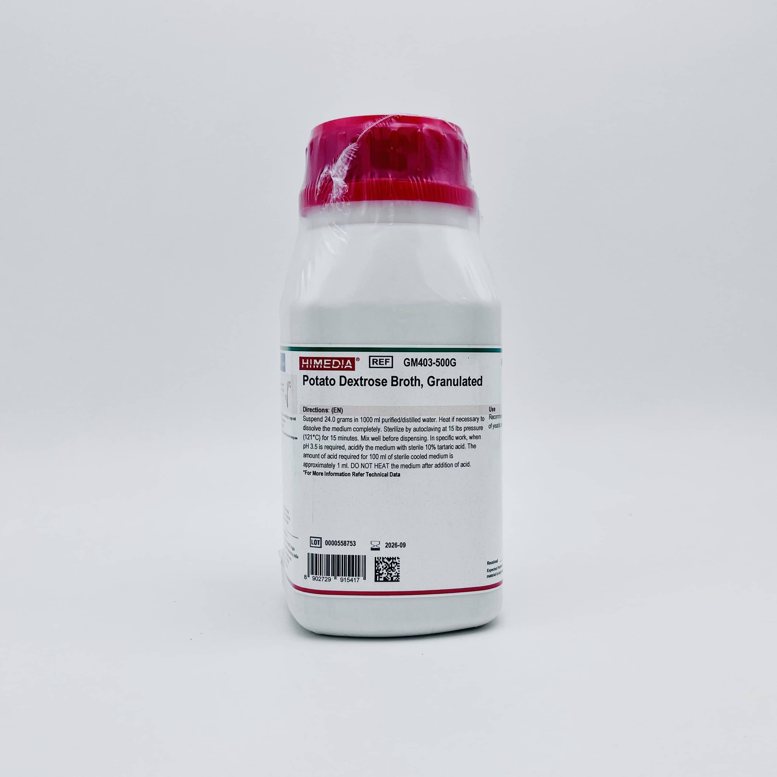Potato Dextrose Broth, Granulated