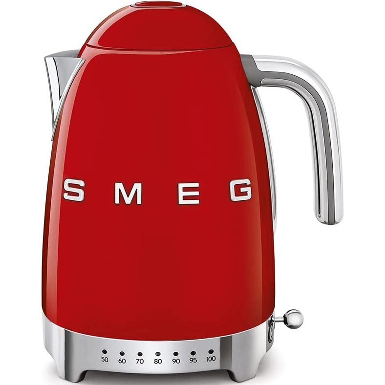 Ấm Siêu Tốc Có Chỉnh Nhiệt Smeg KLF04, Chất Liệu Thép Không Gỉ, Sôi Nhanh, Nhập Đức, BH 12 Tháng