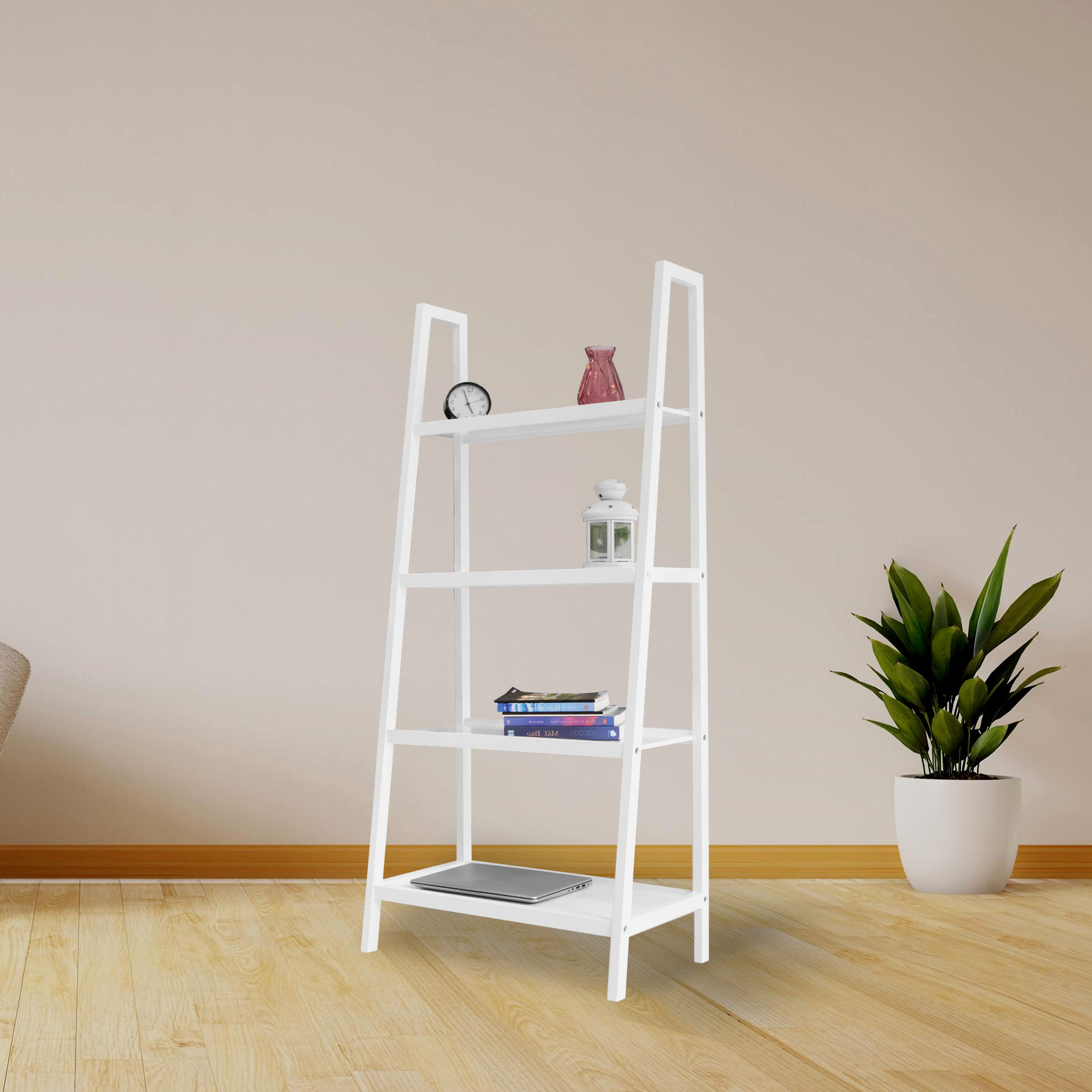 KỆ SÁCH HÀN QUỐC 4 TẦNG HÀN QUỐC MÀU TRẮNG - A BOOKSHELF 4F SIZE L WHITE