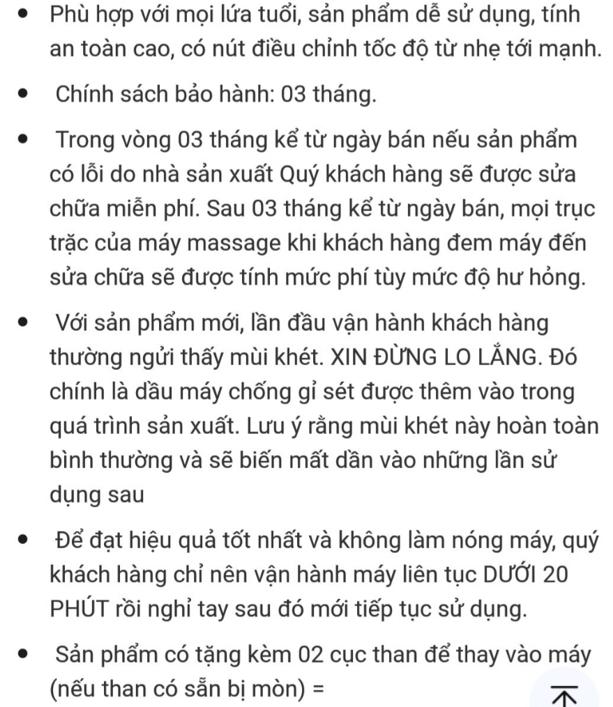 Máy Massage Cầm Tay Phú Quý LOẠI 1 (Tặng Kèm 1 Bộ Than)