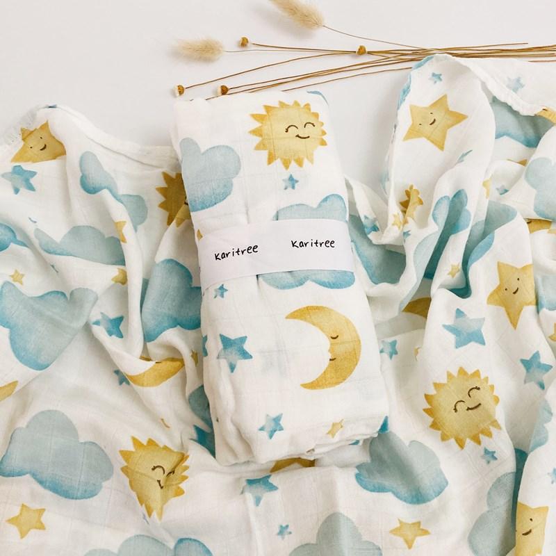 Ngôi Sao 47Inch Bé Đầm Bé Muslin Chăn Chất Lượng Tốt Hơn Aden Anais Trẻ Em Tắm Cotton/Tre Trẻ Sơ Sinh bọc