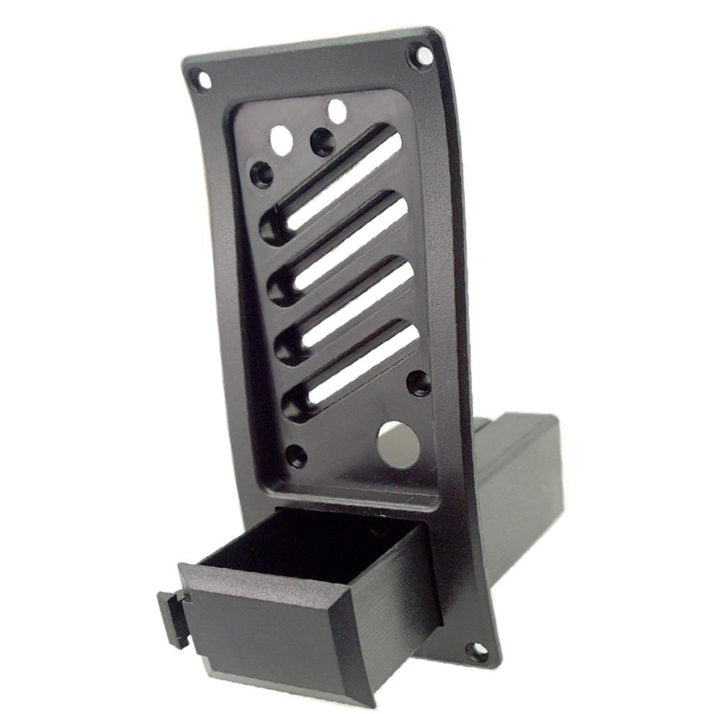 2X Battery Pack Holder Equalizer EQ Piezo Pickup Cover Guitar