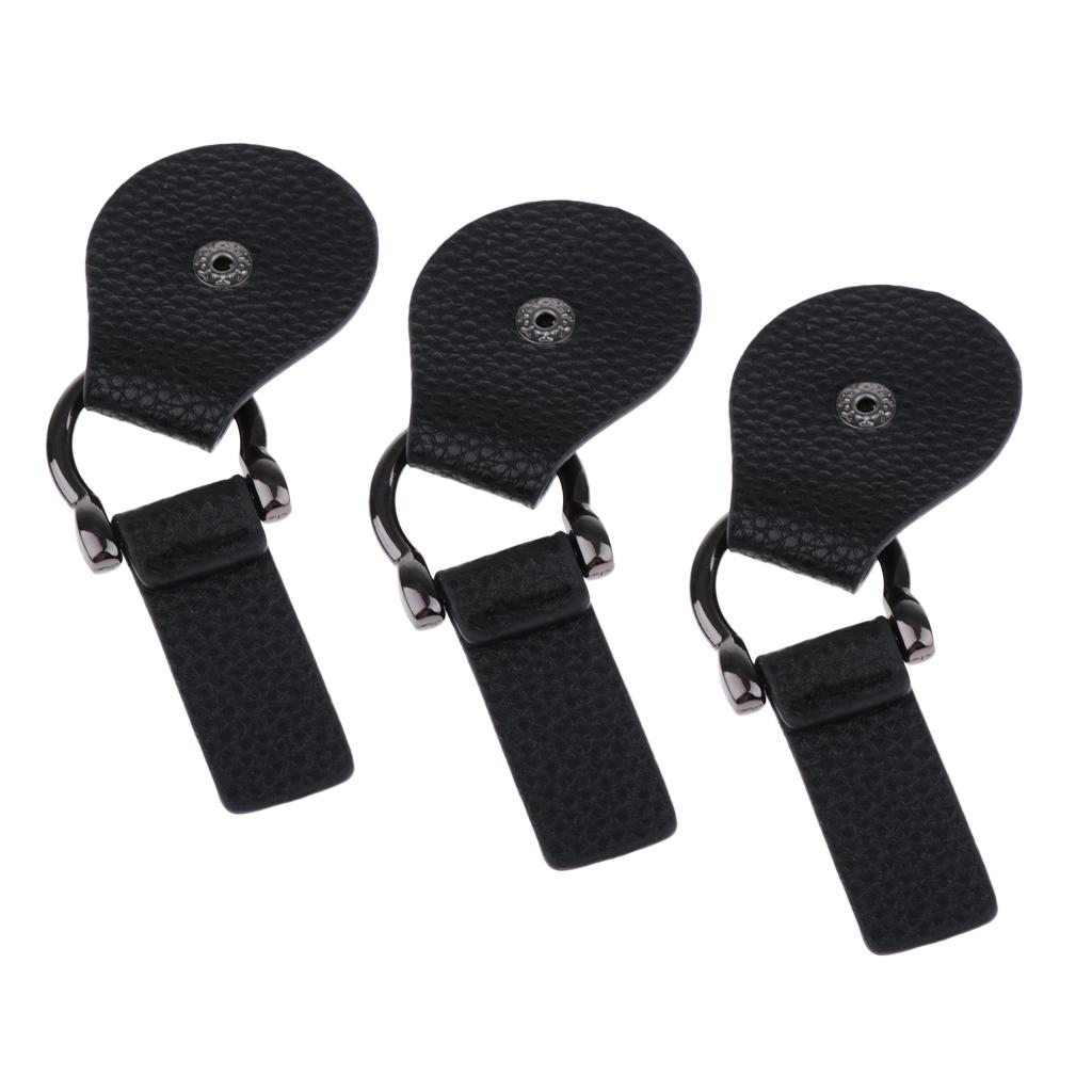 3 May Trên Ví Cầm Tay Giả Da Khóa Tab Tự Làm Túi Đeo Vai Túi Xách Thay Thế-Đen