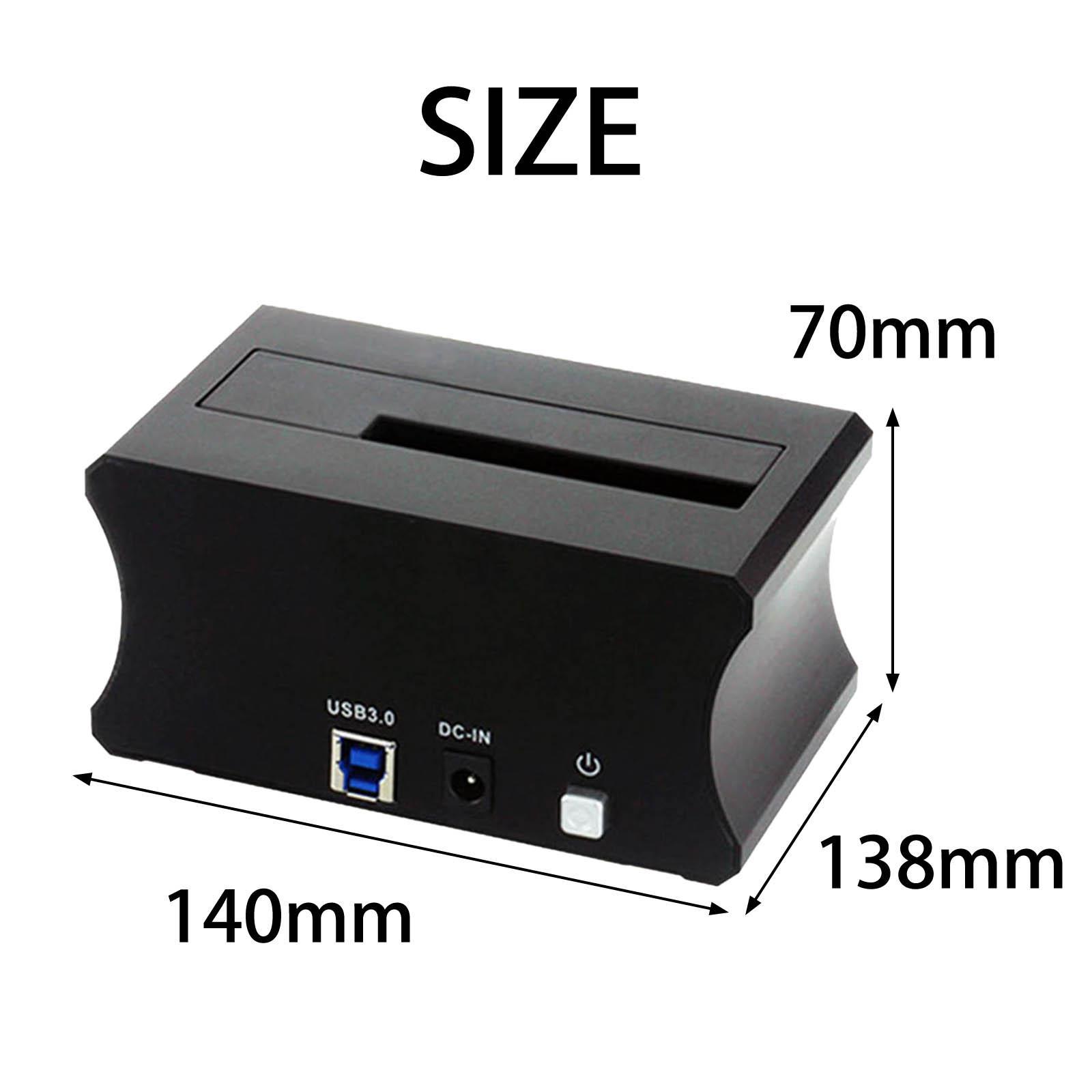 USB 3.0 to SATA Hard DrivesDocking Station Single Bay Aluminum Dock Box for 2.5" 3.5" SATA /HDD, Drives, Support 8 TB Docking Station US