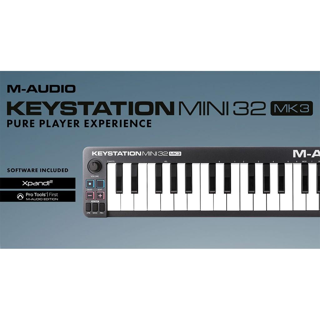 Bàn sáng tác nhạc M-Audio Keystation Mini 32 MK3 32-key Keyboard Controller