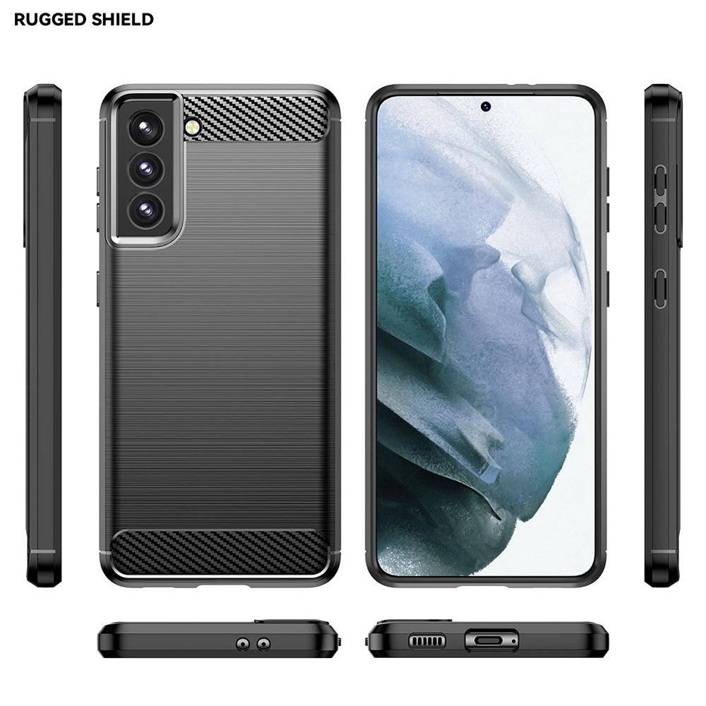 Ốp lưng dành cho Samsung S21 5G ốp silicone mềm Carbone phay xước chống sốc chống vân tay