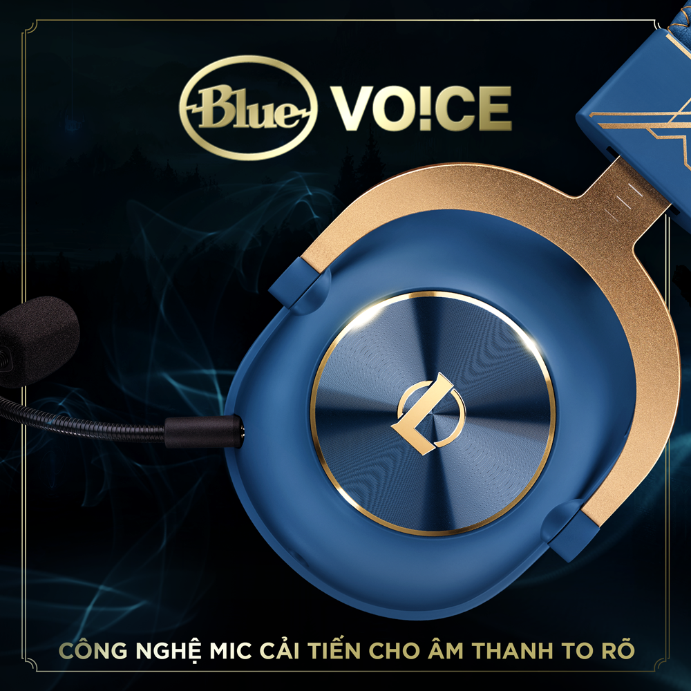 Tai nghe game Logitech G Pro X LOL League of Legends - Mic Blue Voice, âm thanh vòm, màn loa Pro-G 50mm -Hàng chính hãng