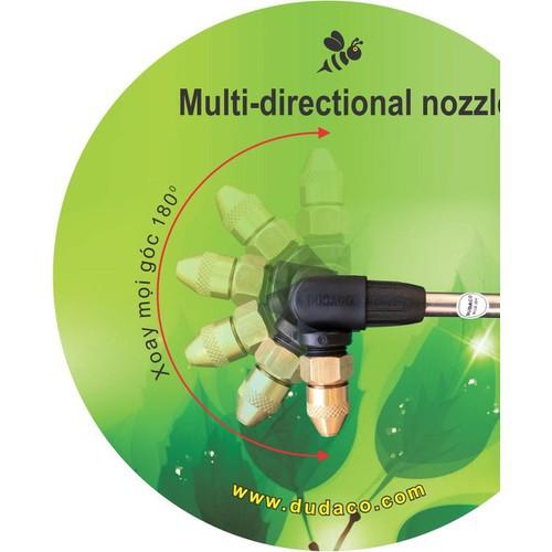 Bình phun tưới cây Dudaco 203 loại 2 lít có cần dài béc xoay 180 độ Dudaco Mới
