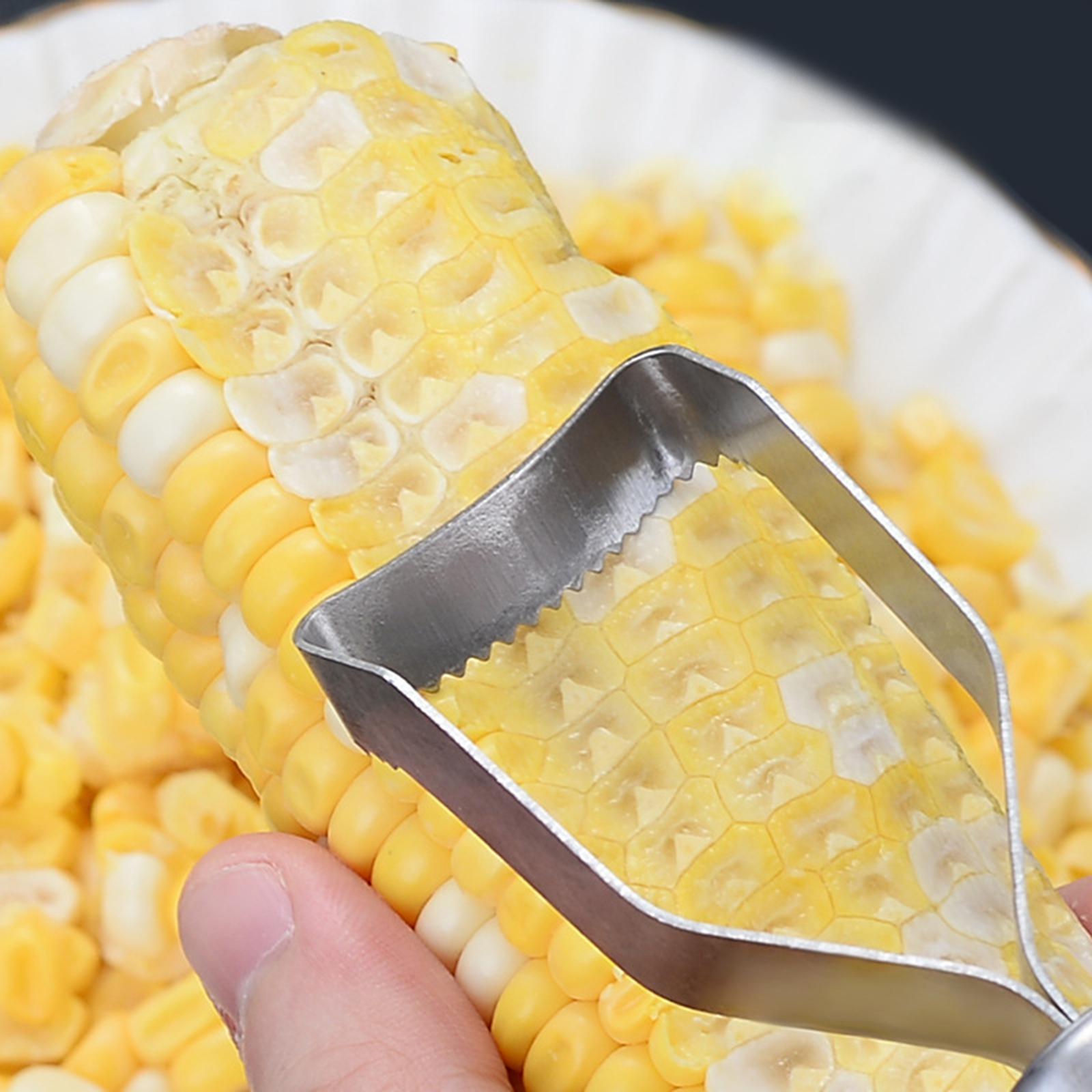 Corn  Corn Thresher Portable Corn Scraping Quick Corn Cobs Remover with Hanging Hole Kitchen Gadgets Corn Peeling Machine Corn Planer