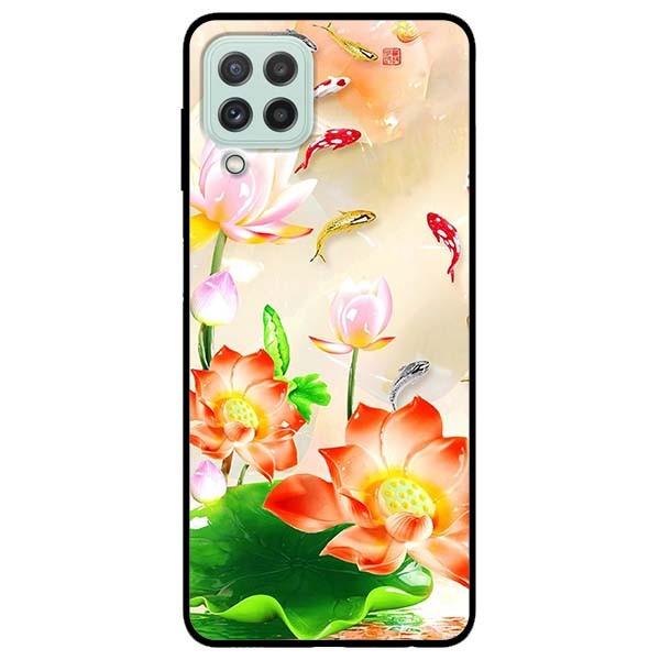 Ốp lưng dành cho Samsung A22 - Samsung S21 FE mẫu Sen Đỏ Và Koi