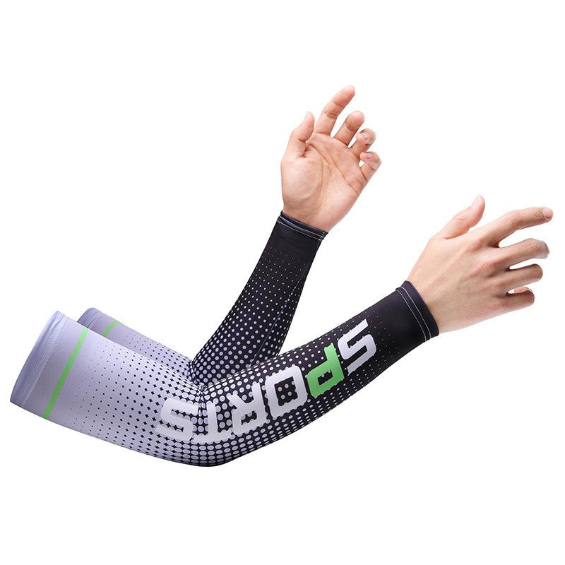 Unisex Chạy Cánh Tay Tay Cho Nam Nắp Bảo Vệ Thể Thao Ngoài Trời Chống Cháy Nắng Câu Cá Đi Xe Đạp Nam Tay Bóng Rổ X042 Color: Green Size: One Size