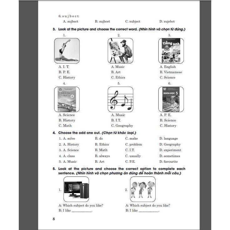 Sách - Bài Tập Tiếng Anh Lớp 5 - Có Đáp Án - Bám Sát SGK I Learn Smart Start - Hồng Ân
