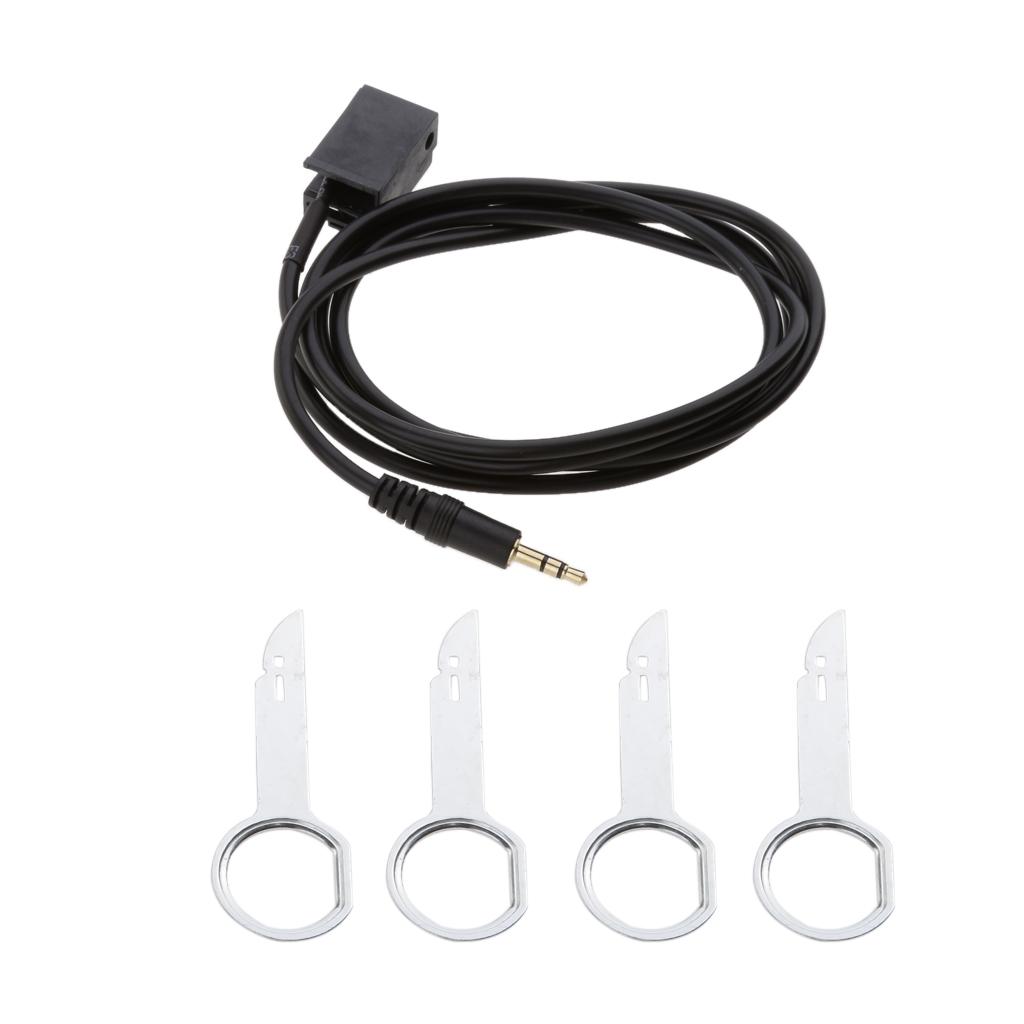 Car 6000 CD 3.5MM Aux-In Cable Adapter with Removal Keys for Ford Mondeo Focus