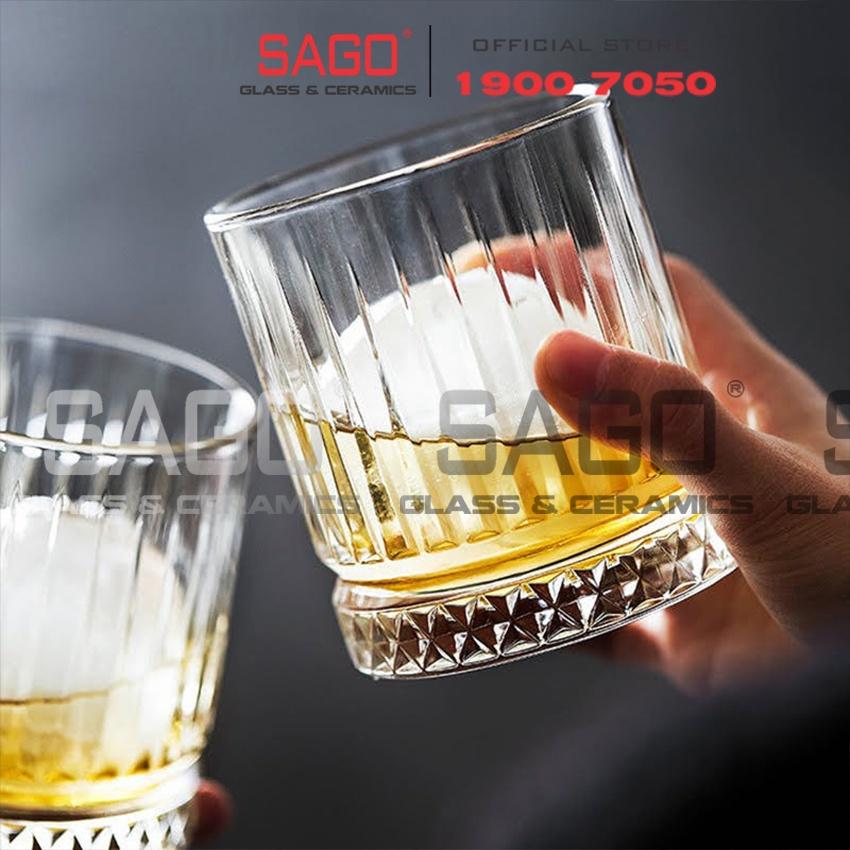 Ly Thủy Tinh Hongli Elysia Rock Glass 225ml , 360ml | Tuỳ Chọn Dung Tích