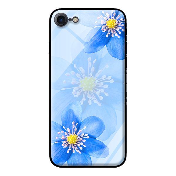 Ốp kính cường lực cho iPhone 7 Hoa Lan Xanh - Hàng chính hãng