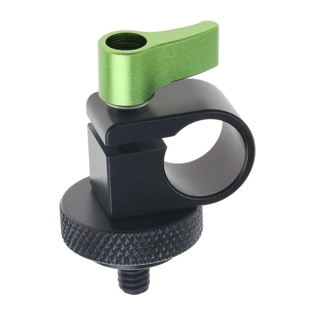 15mm Rail Single Rod Clamp 1/4 "screw for DSLR Camera Shoulder Rig System