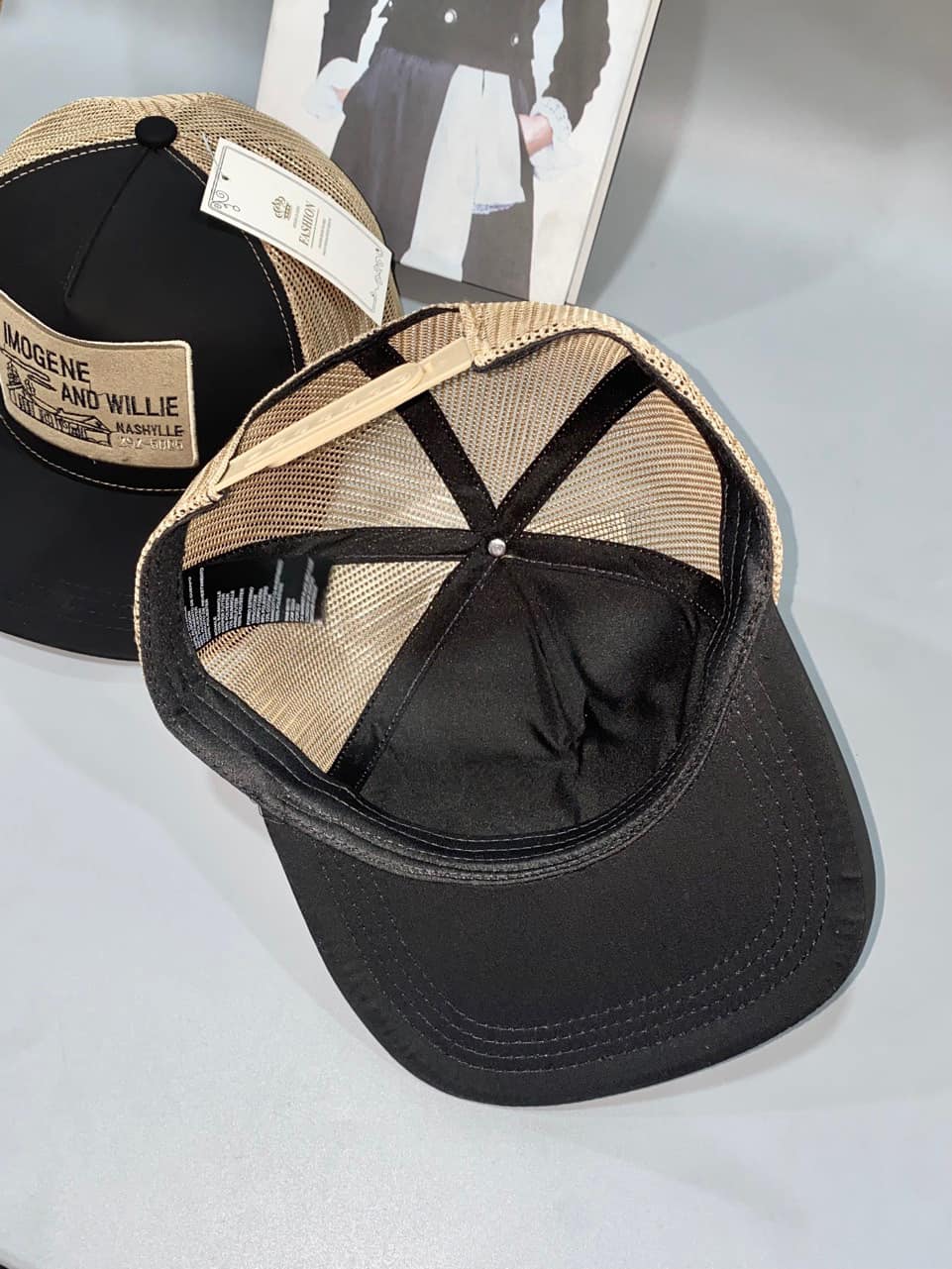 Nón hiphop, mũ snapback Imogene vải kaki phối lưới form chuẩn thời trang đường phố siêu đẹp