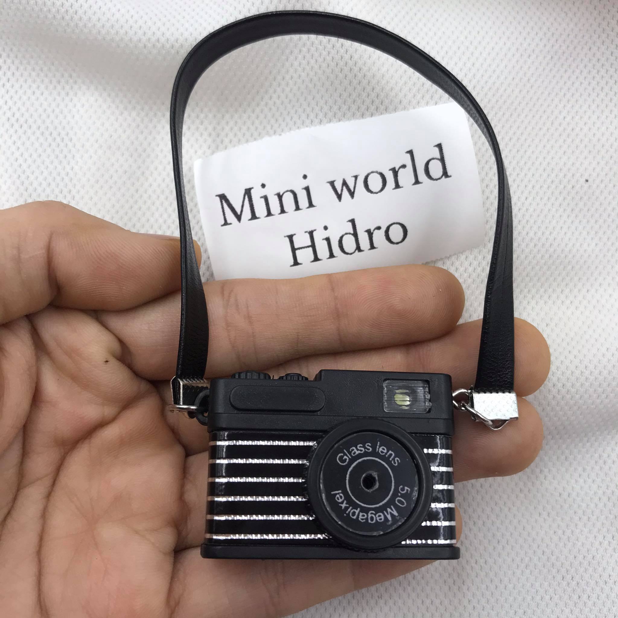 Máy chụp hình mini có đèn và nhạc. Mô hình máy chụp hình cho búp bê