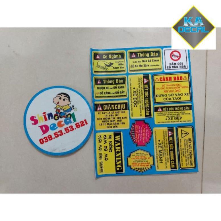 Combo logo cảnh báo