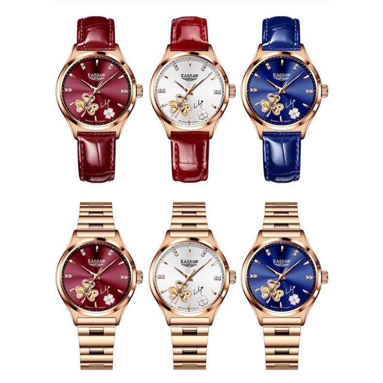 Đồng hồ nữ chính hãng KASSAW K820-3 Chống Nước ,chống xước ,kính sapphire, bảo hành 24 tháng Thời Trang Cho Nữ thiết kế đơn giản trẻ trung và sang trọng