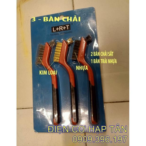 Bộ 3 bàn chải sắt - chà rỉ sét, đánh bóng