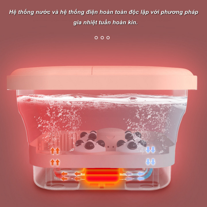 Máy massage chân Folding Foot Bath Điều Khiển Từ Xa - Home and Garden