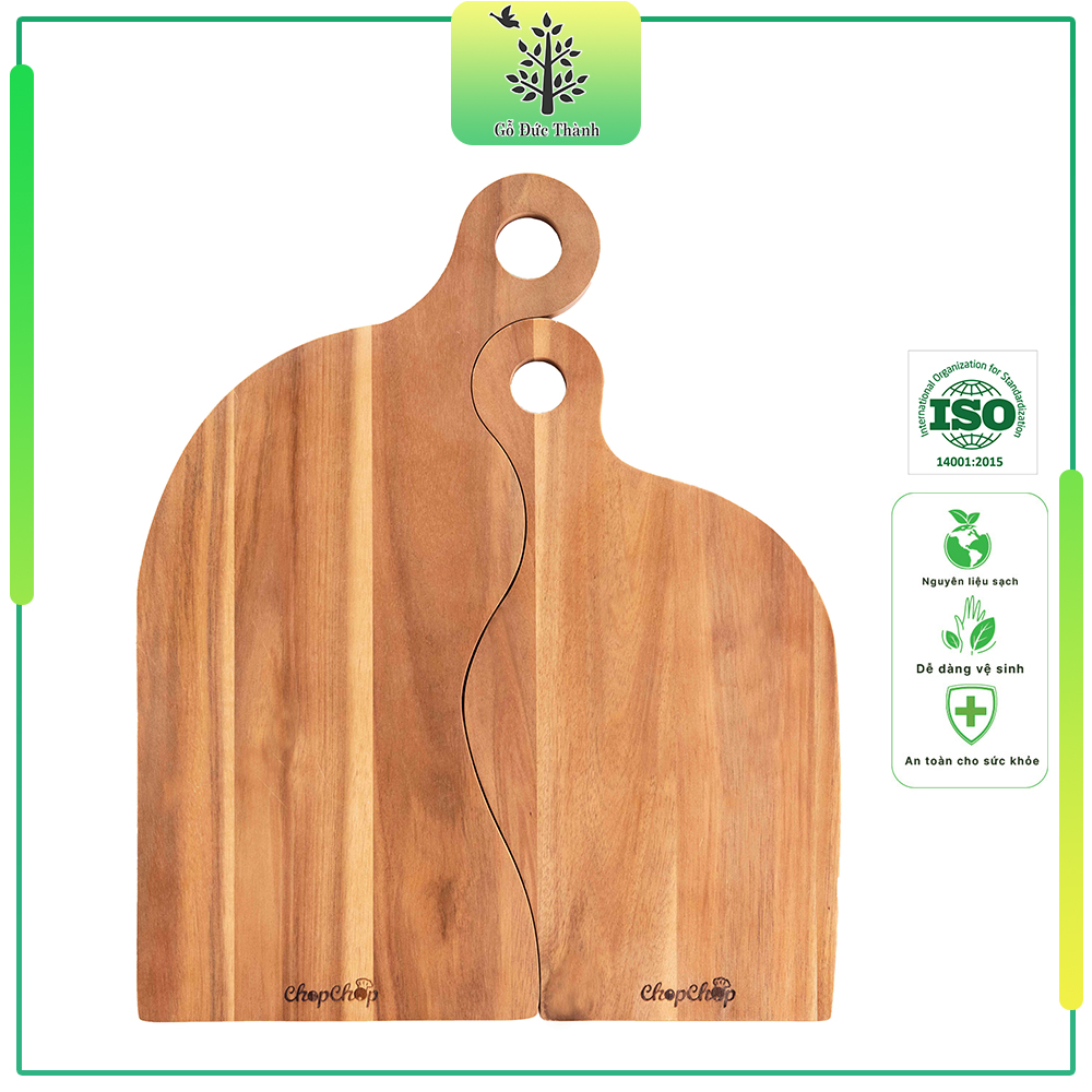 Bộ Đôi Thớt Mẹ Con ChopChop - Gỗ Đức Thành - 02991-12991