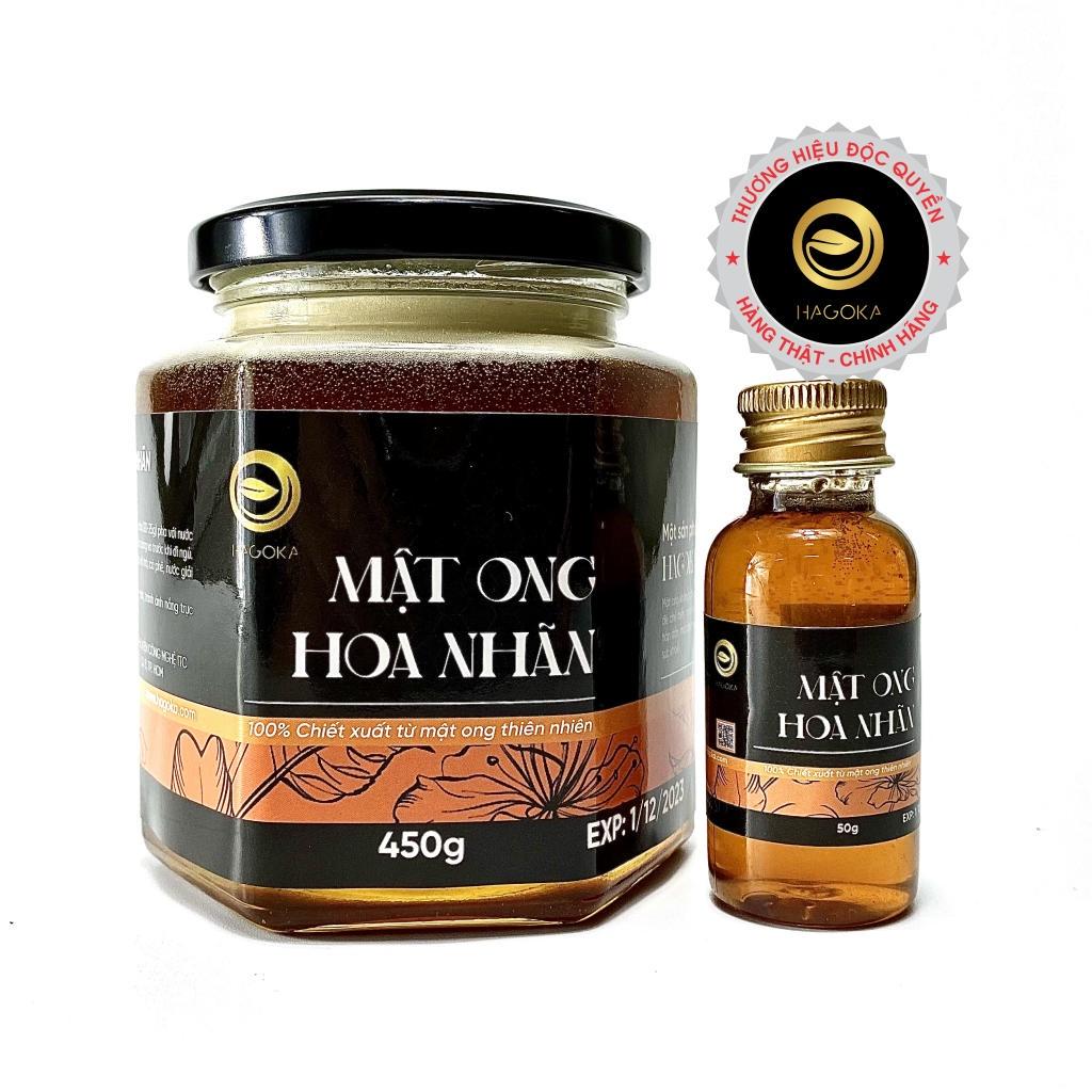 Mật ong hoa nhãn nguyên chất Hagoka tự nhiên 100% 450g