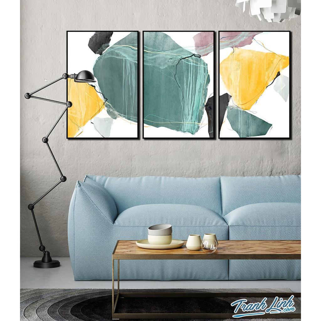 Bộ 3 Tranh Canvas Treo Tường Trang Trí Nghệ Thuật