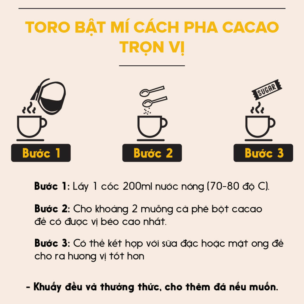 [1KG] Bộ 2 Toro Cacao Nguyên Chất 100% | 500GR/Gói | TORO FARM