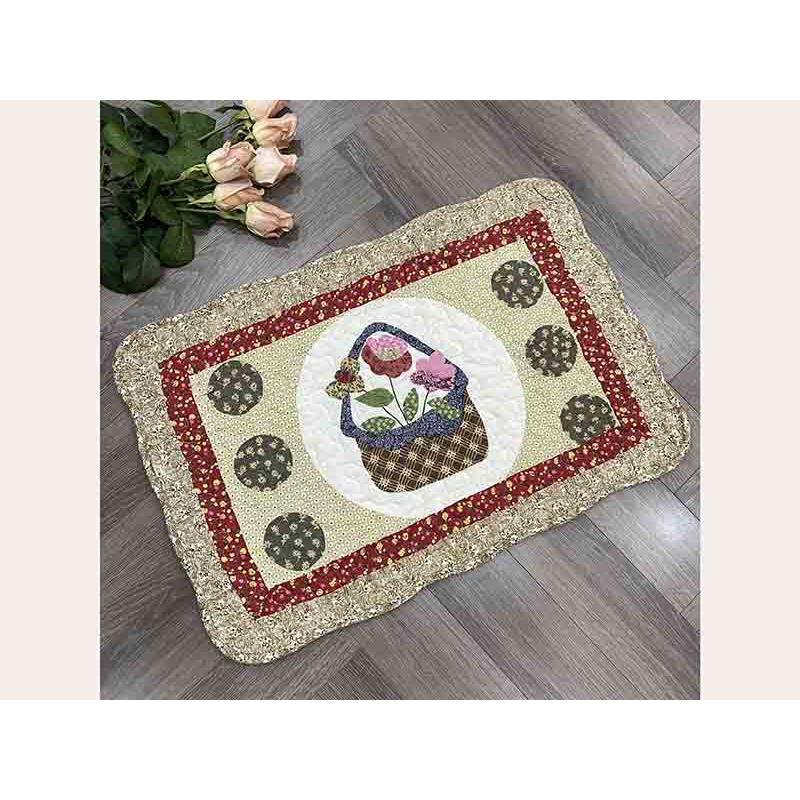 Thảm chùi chân - Giỏ hoa vòng tròn - TCC210