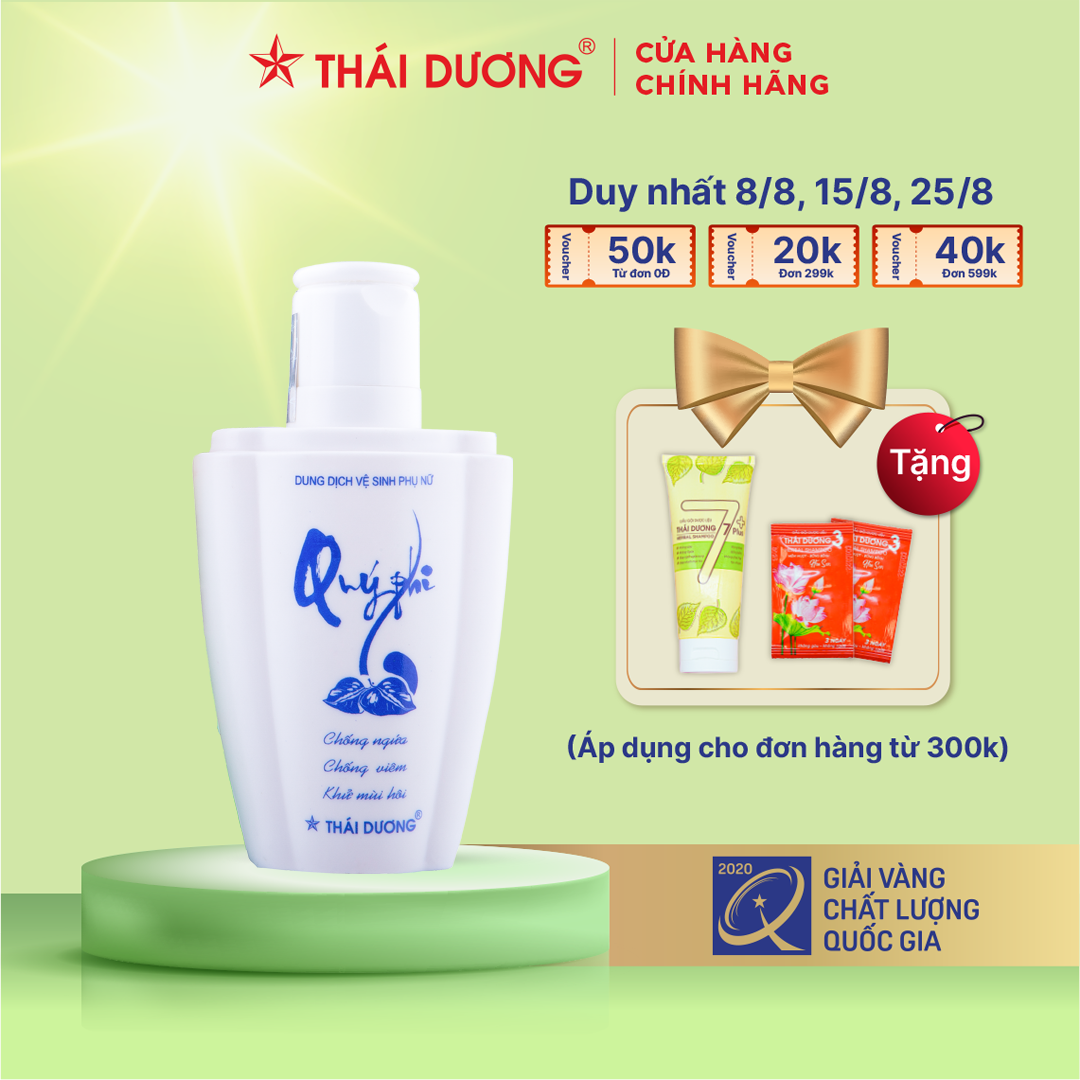 Dung dịch vệ sinh phụ nữ Quý Phi Sao Thái Dương 120ml