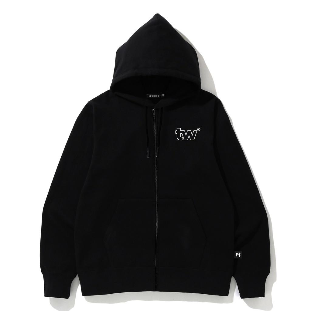 Áo Hoodie Zip Teeworld cao cấp fom Rộng Thời Trang Unisex Nam Nữ