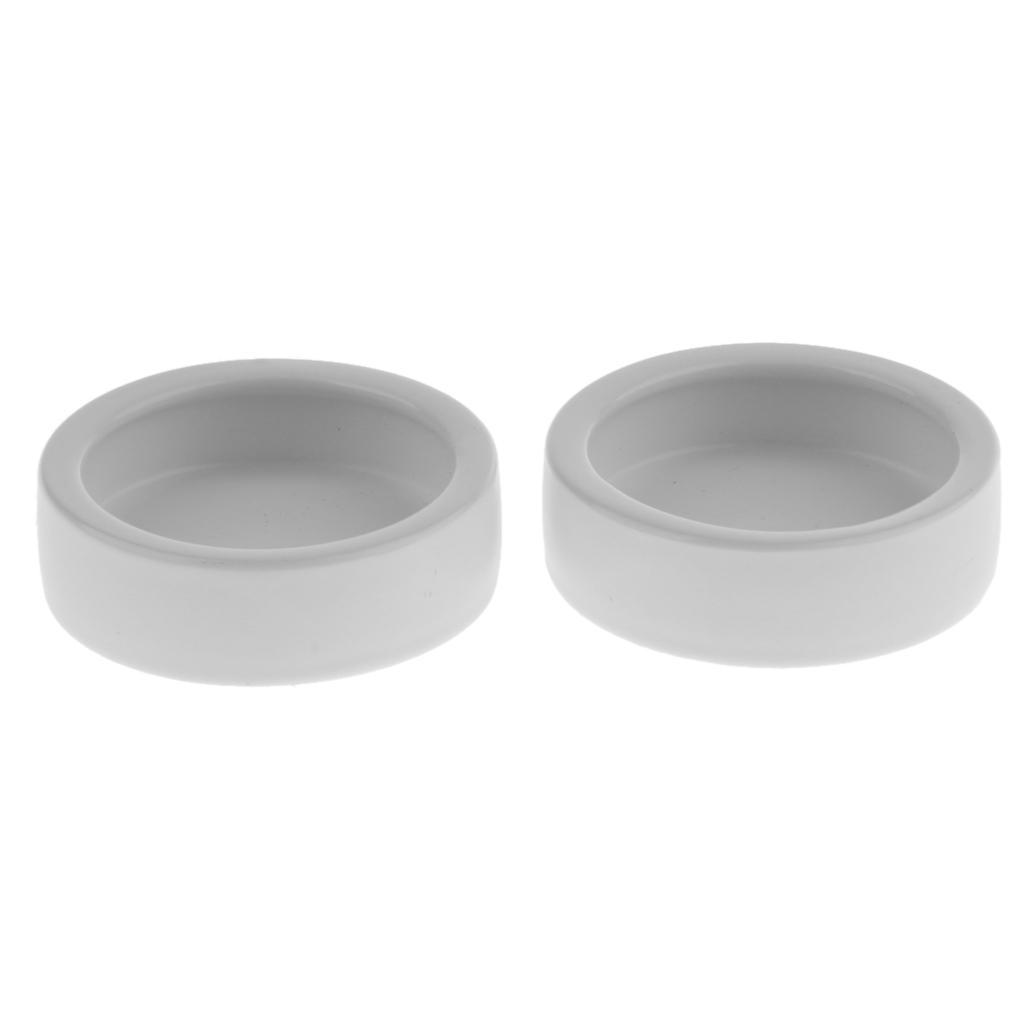4Pcs Ceramic Reptile Feeding Worm Dish Food Water Bowl for Reptile