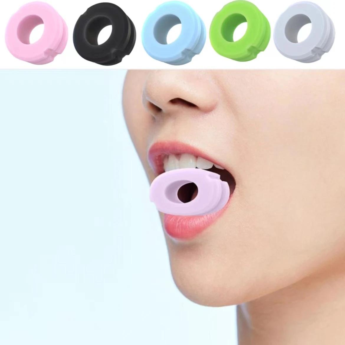 Fitness Face Masseter Men Pop n Go miệng Jawline Jawser Muscle Chew Chew Chew Bite Breaker Huấn luyện Color: Pink