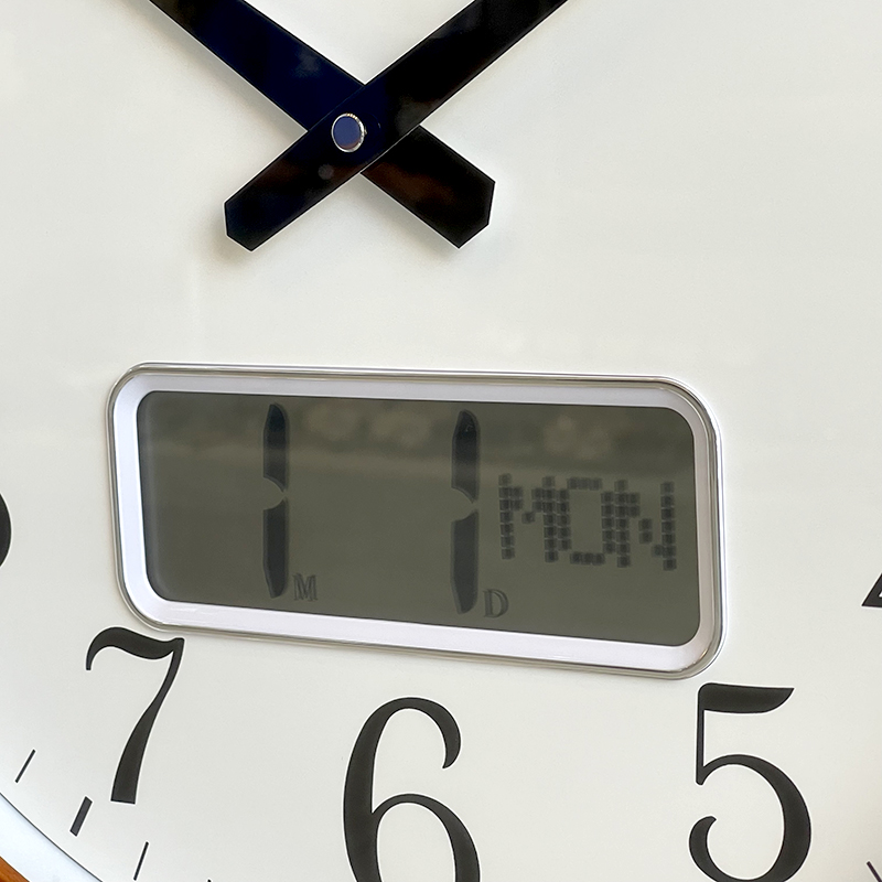 Đồng hồ treo tường Nhật bản Rhythm CFG901NR06 - Kt 41.0 x 5.5cm, 1.46kg Vỏ gỗ, dùng PIN.