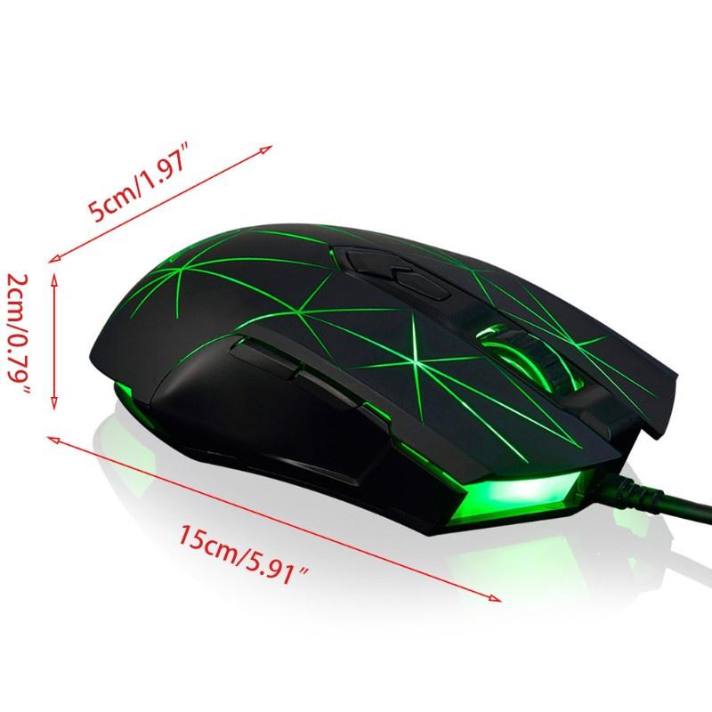 Chuột Gaming Hsv Aj52 Có Dây 7 Nút Bấm Và Đèn Led Rgb