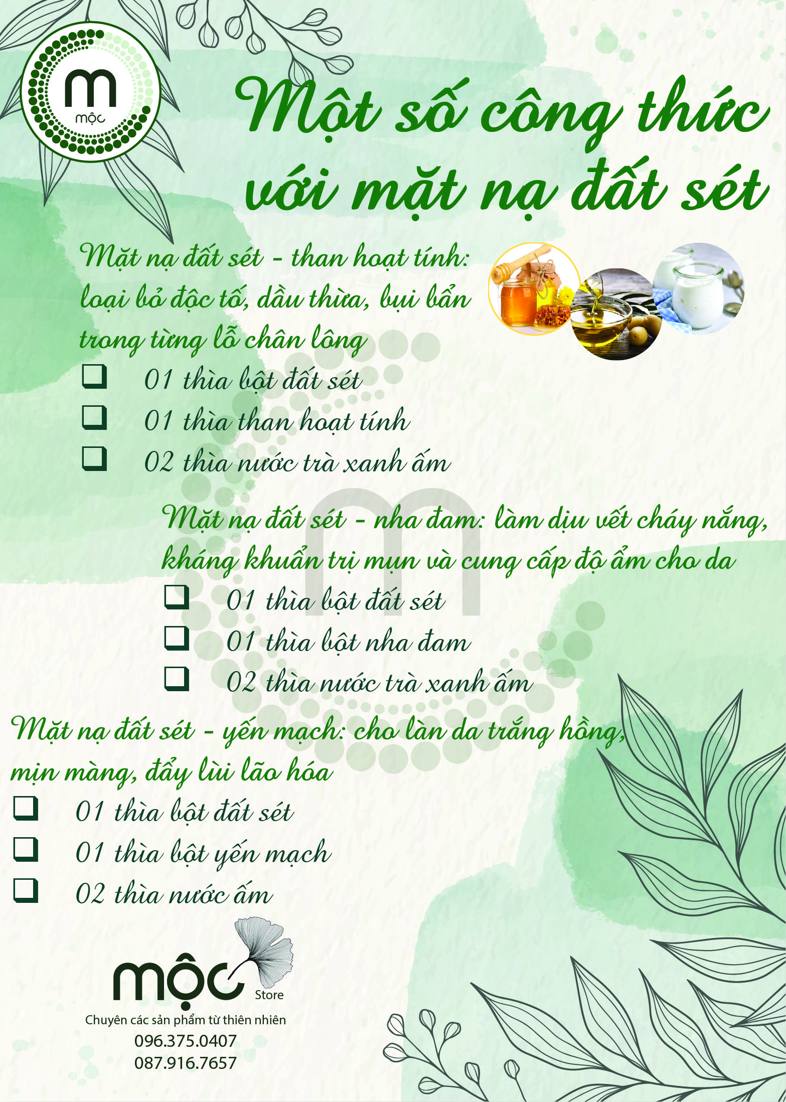 Bột Đất Sét Hồng đắp mặt nguyên chất từ thiên nhiên 100ml handmade
