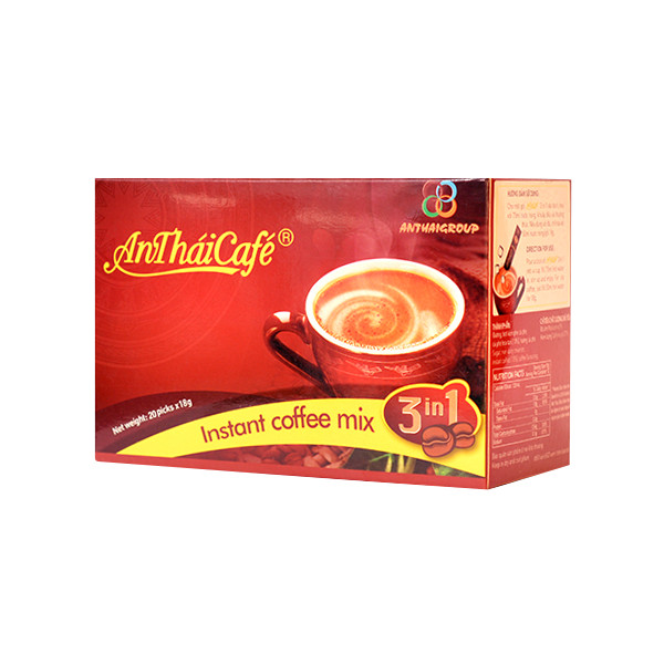 Cà Phê Sữa 3in1 AnTháiCafé (Hộp 20 gói x 18g)