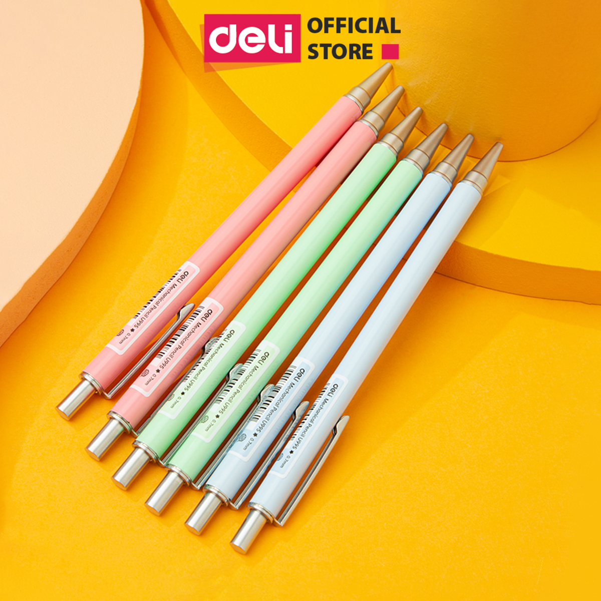 [Sơn Tùng M-TP Collection] Bút Chì Kim Bấm Ngòi 0.5 0.7 Màu Pastel Cute Deli - Phù Hợp Học Sinh Văn Phòng - CU994 CU995