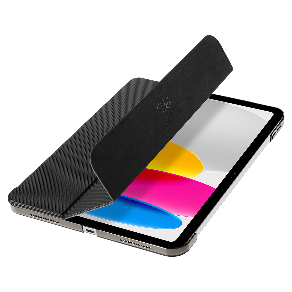 Ốp lưng Spigen Liquid Air Folio Black cho iPad Gen 10 10.9 - Thiết kế tỉ mỉ, chống sốc, gập đa năng - Hàng chính hãng