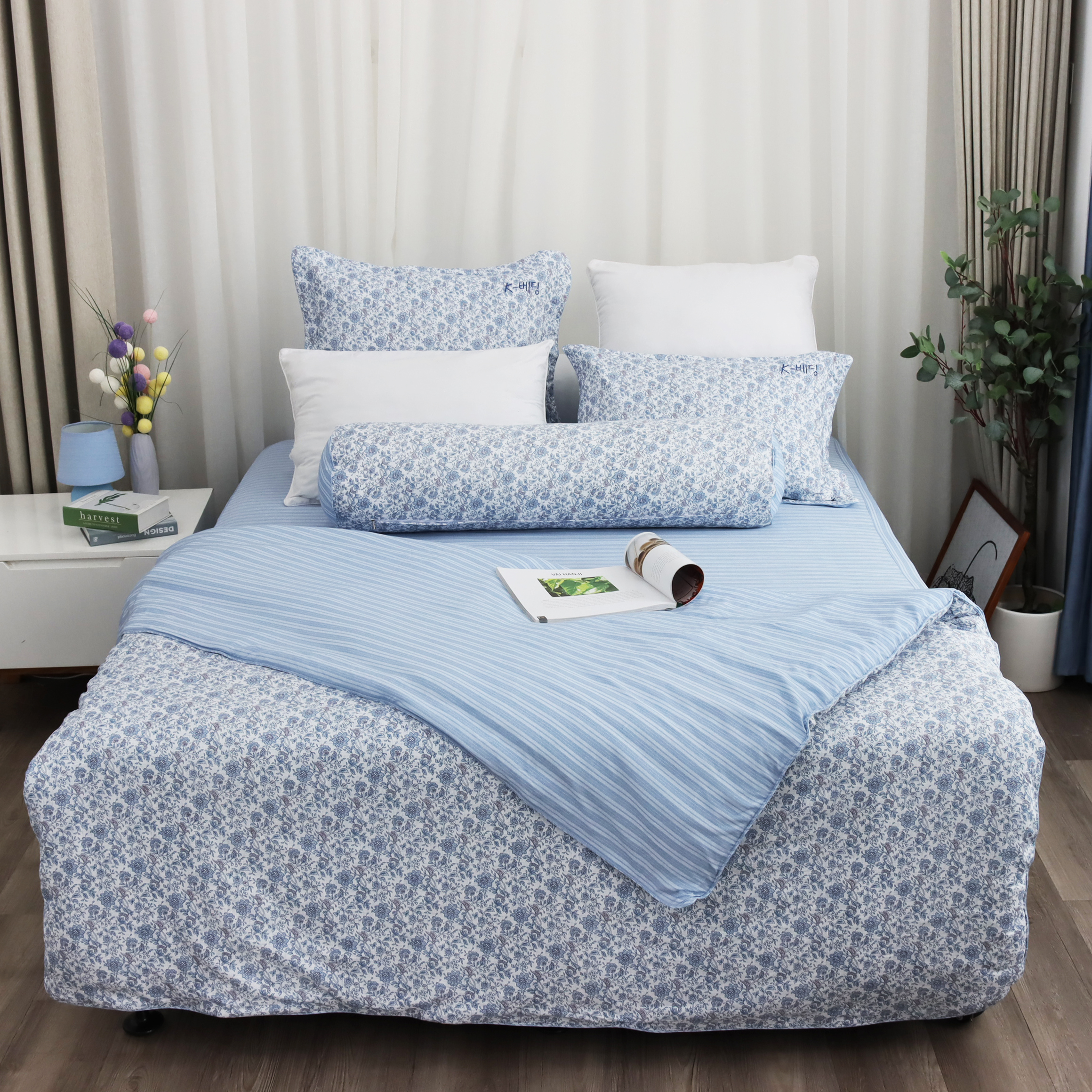 Bộ ga giường K-Bedding KMTP306 chất liệu Microtencel mềm mại, thoáng mát