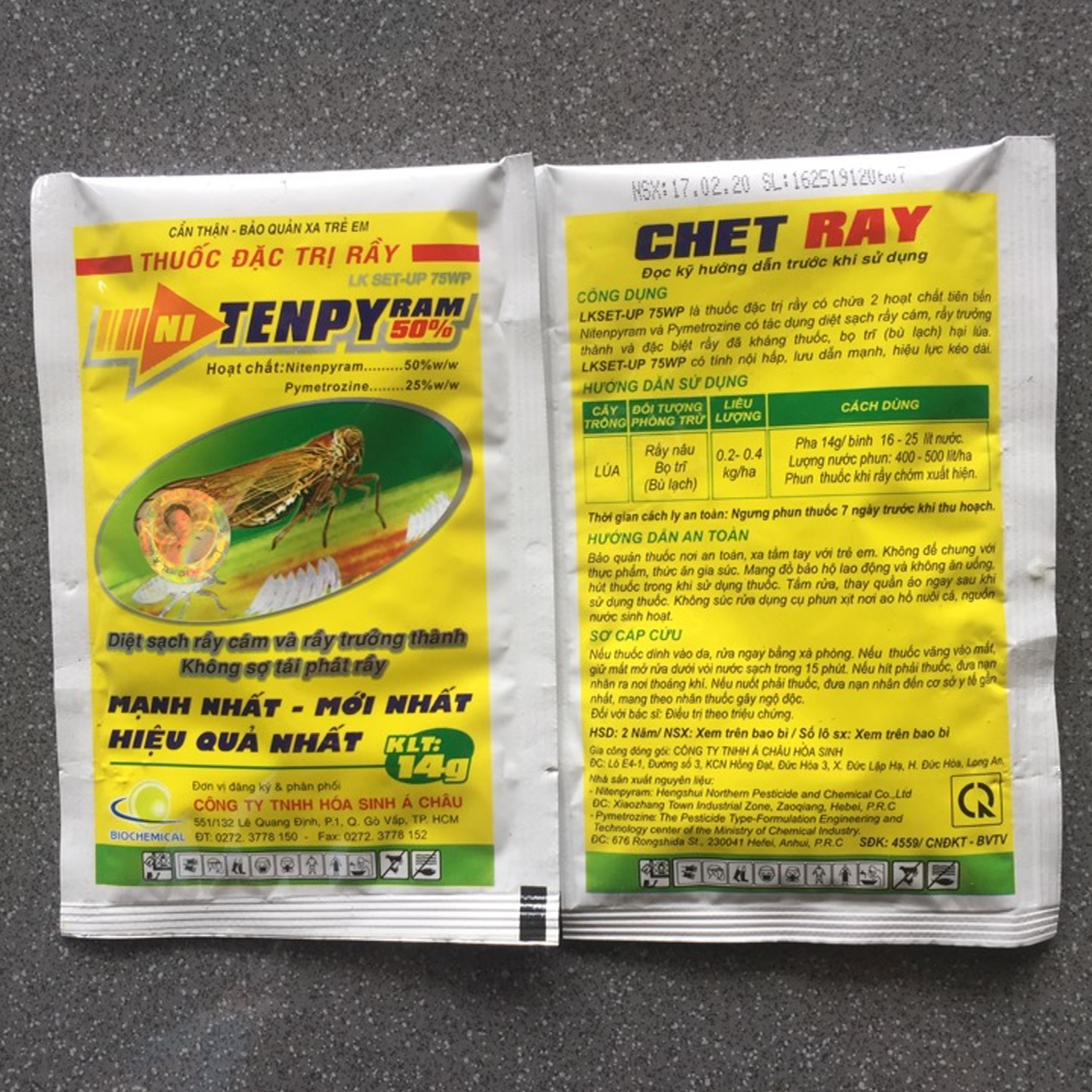 Thuốc Trừ rầy, Bọ Trĩ Nitenpyram 14gr