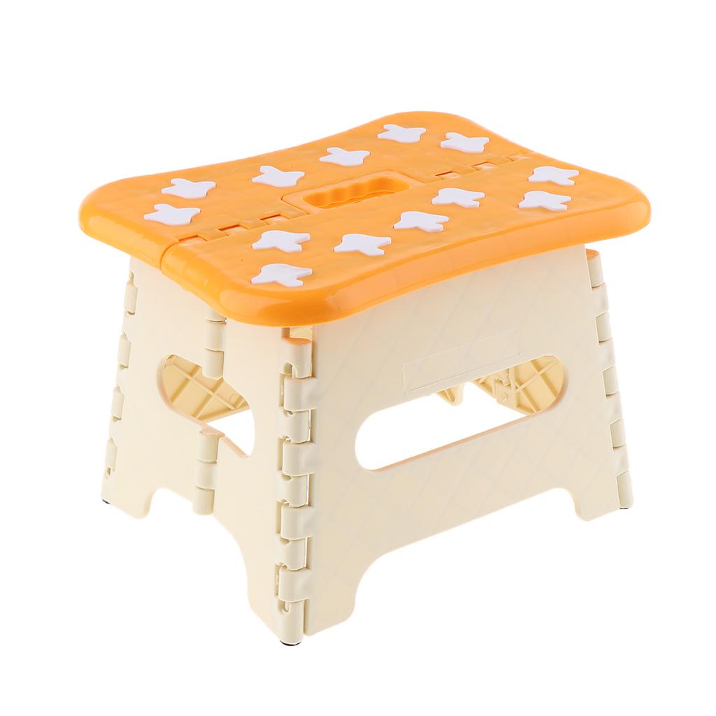 Folding Portable Step Stool for Kids, Toddlers and Adults Home Green Size S