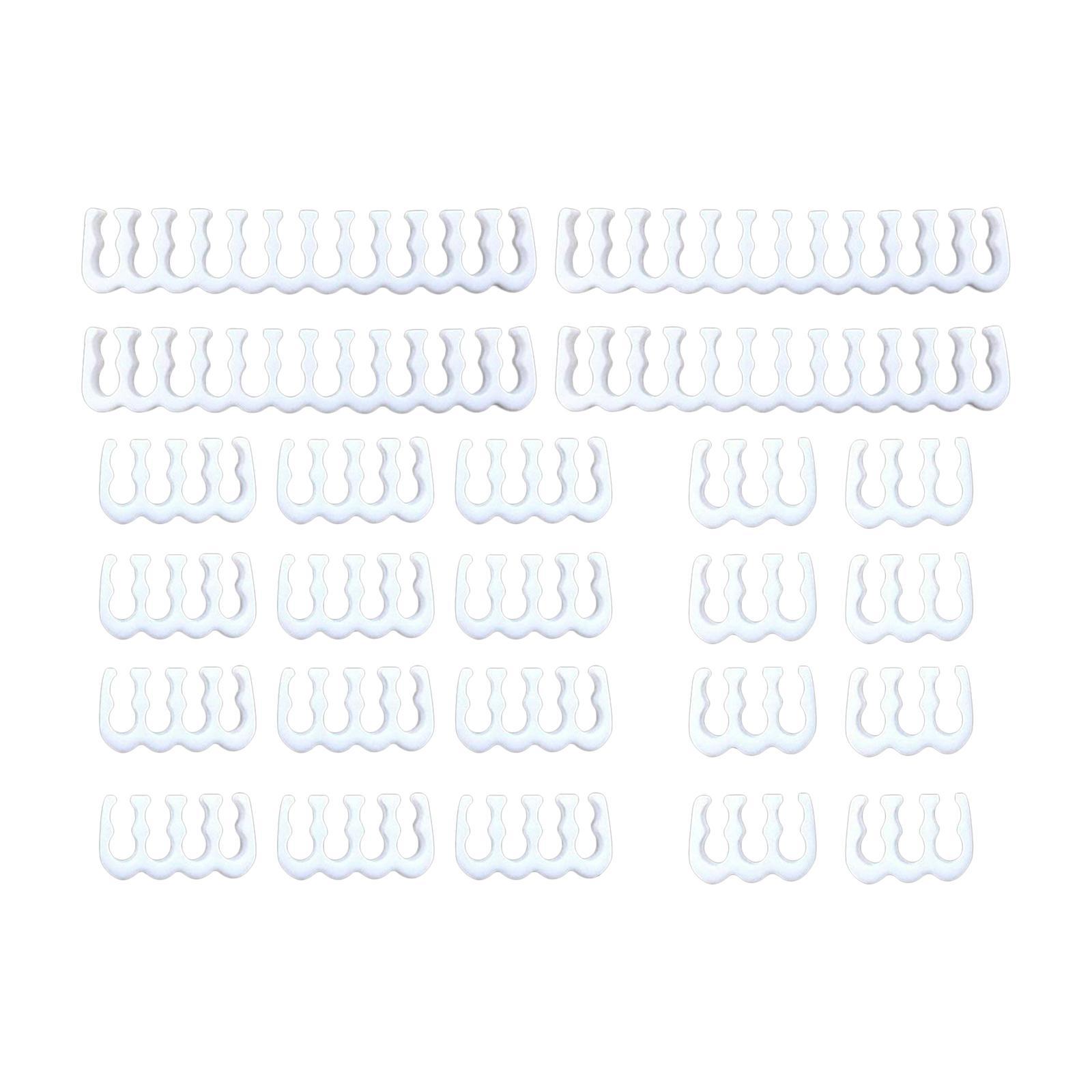 24Pcs/Set 6/8/24 Pin Cable Comb Clamp Clip Organizer Dresser for 3-3.6mm Wiring Premium
