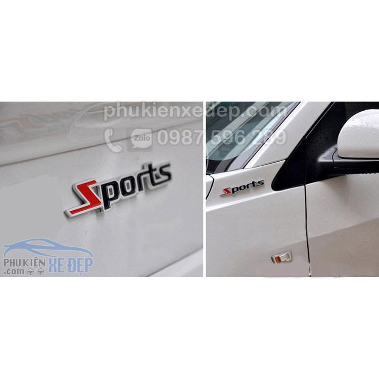 Decal sport kim loại dán trang trí ô tô xe hơi - Tăng thêm cá tính thể thao cho chủ xe