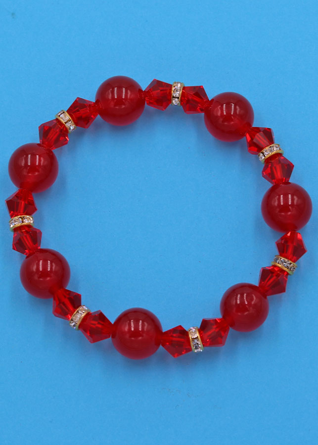 Chuỗi tay đá thạch anh đỏ 12 ly FTHOO21