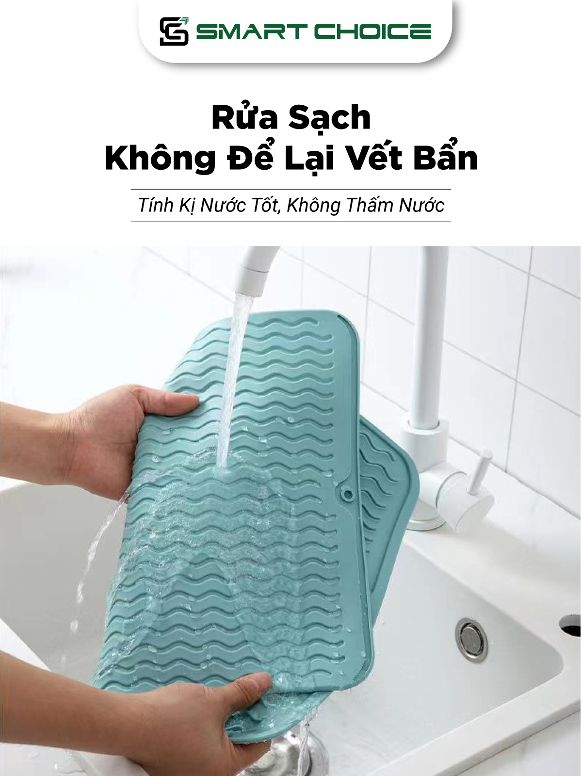 Thảm Trải Bàn Silicon SMARTCHOICE Chính Hãng 3 Màu Chất Liệu Silica Gel Cao Cấp SCG-PK152