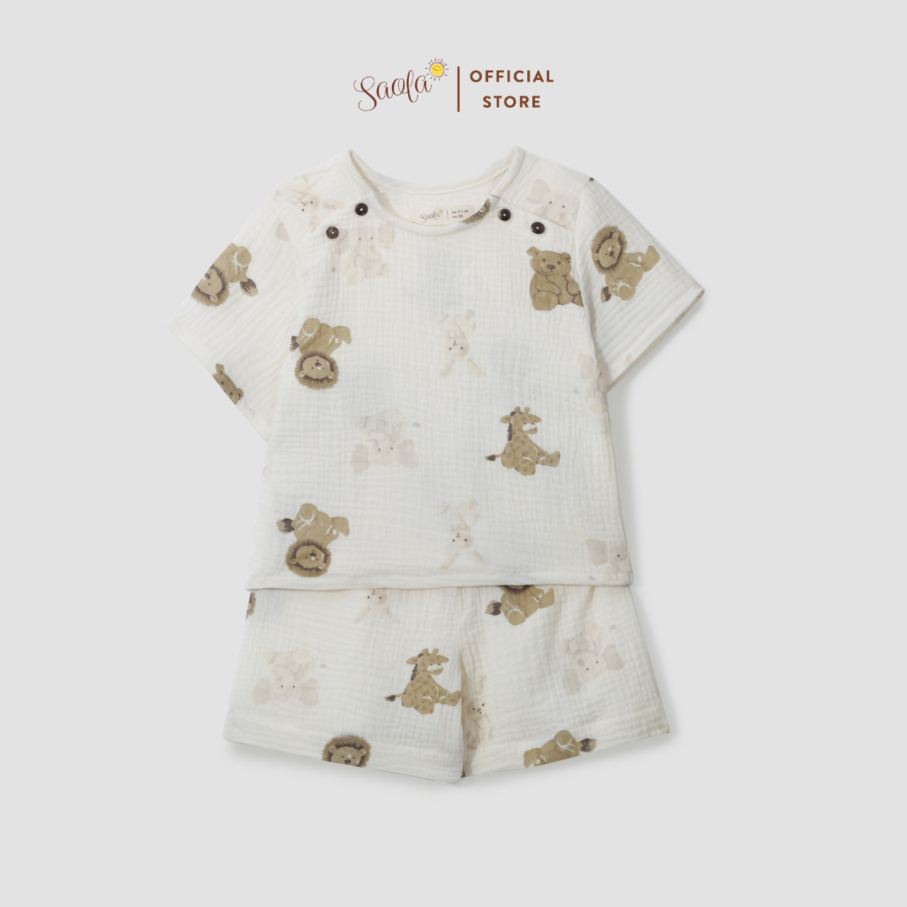 Bộ Áo Quần Cho Bé Trai/Gái Chất Liệu Muslin Thoáng Mát Mặc Hè-JETTIMO SET-SEM008-SAOLA KIDS CLOTHING